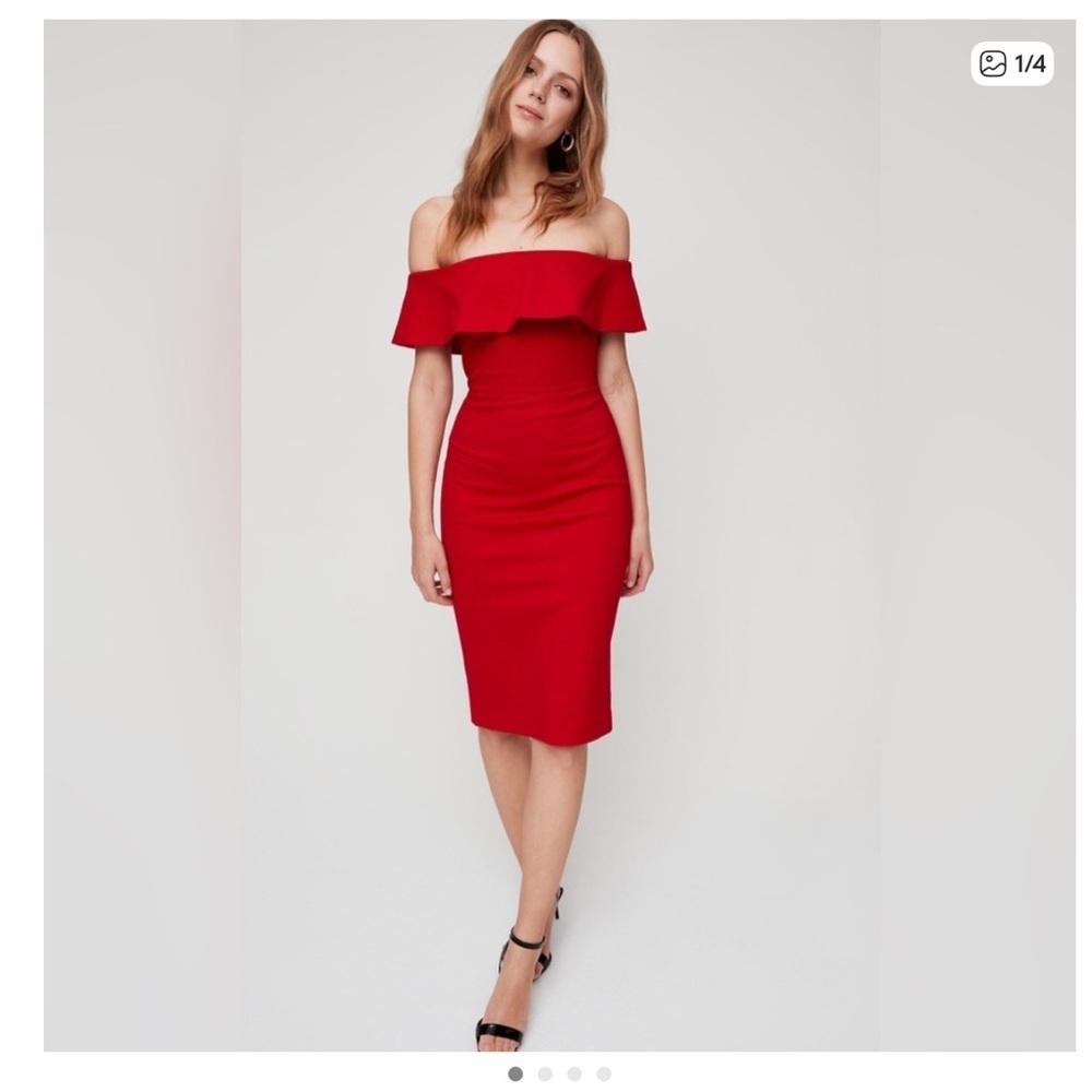 Babaton dress, Burnt Orange, size 4, EUC - Picture 9 of 9